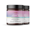 Front view of two Cloud 9 gummies jars showcasing purple-pink Mood Elevation label and Vena brand name on white background