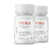 Front view of two Restful Night CBD + Melatonin bottles showing label 15mg CBD per serving, 30 ct