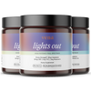 vena lights out, HIGH POTENCY FULL SPECTRUM sleep gummies — Extra Strength; 50mg CBD, 5mg THC, 3mg Melatonin; Blackberry, 30 count