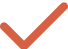 Orange check mark indicating success